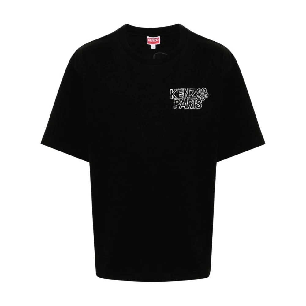 Kenzo Zwart Constellation Logo T-shirt Black Heren