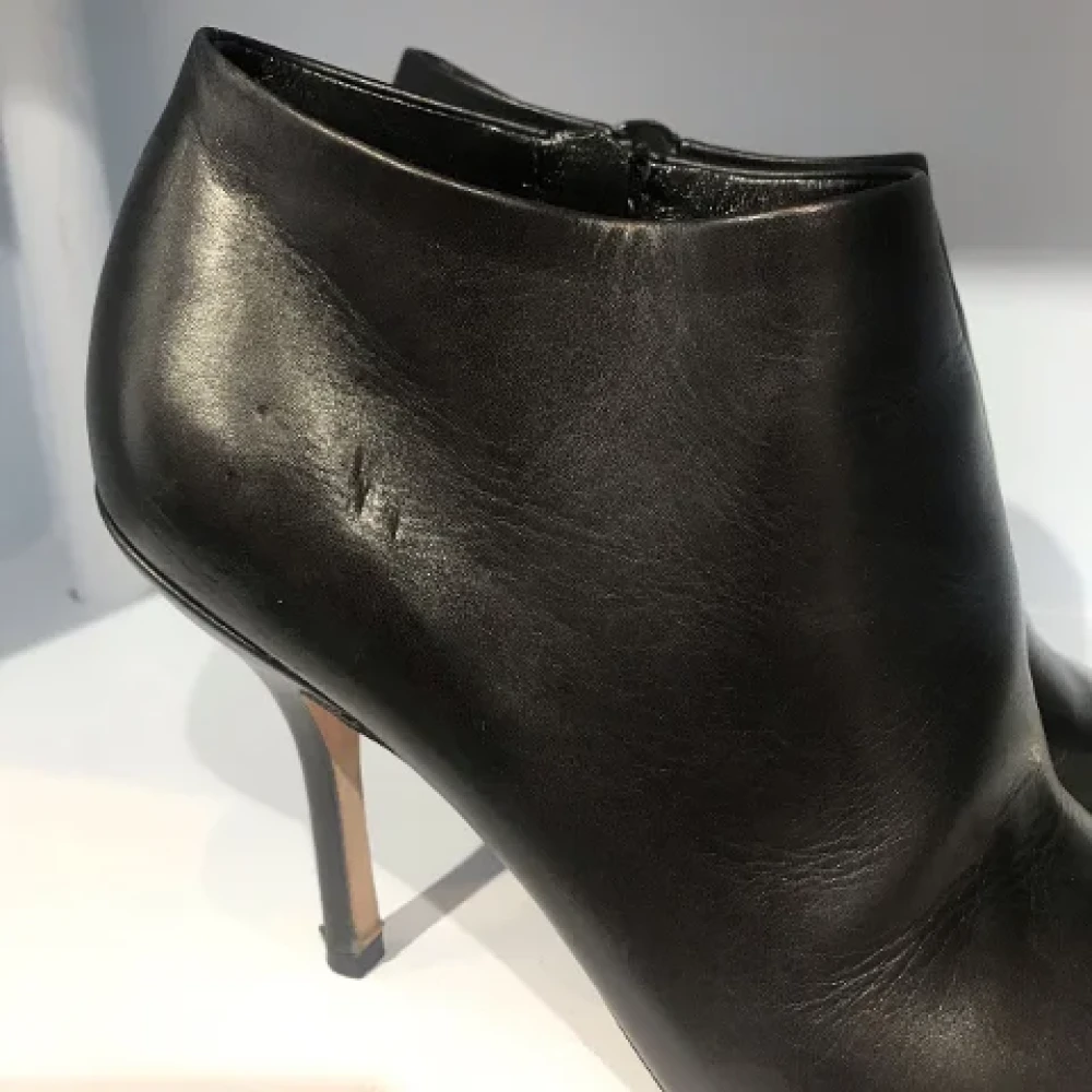 Louis Vuitton Vintage Pre-owned Leather boots Black Dames