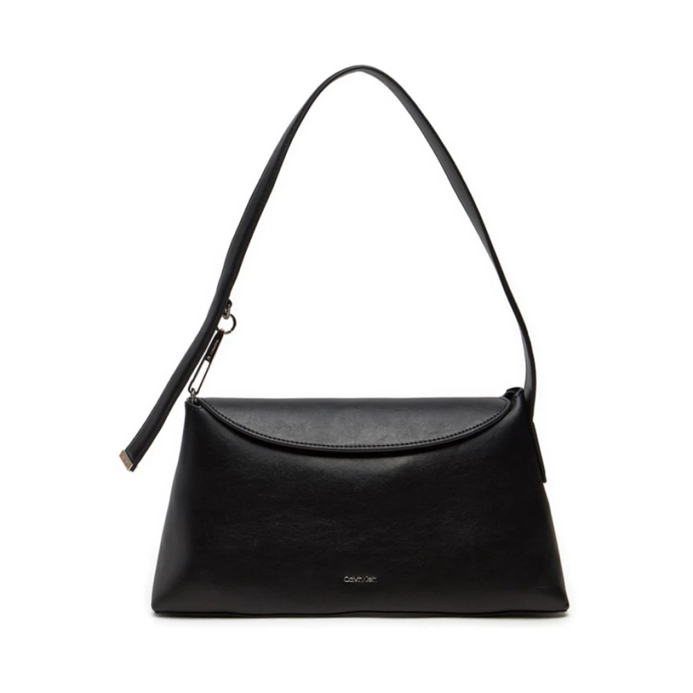 Calvin Klein Zwarte Soft Sculpt Schoudertas Black Dames