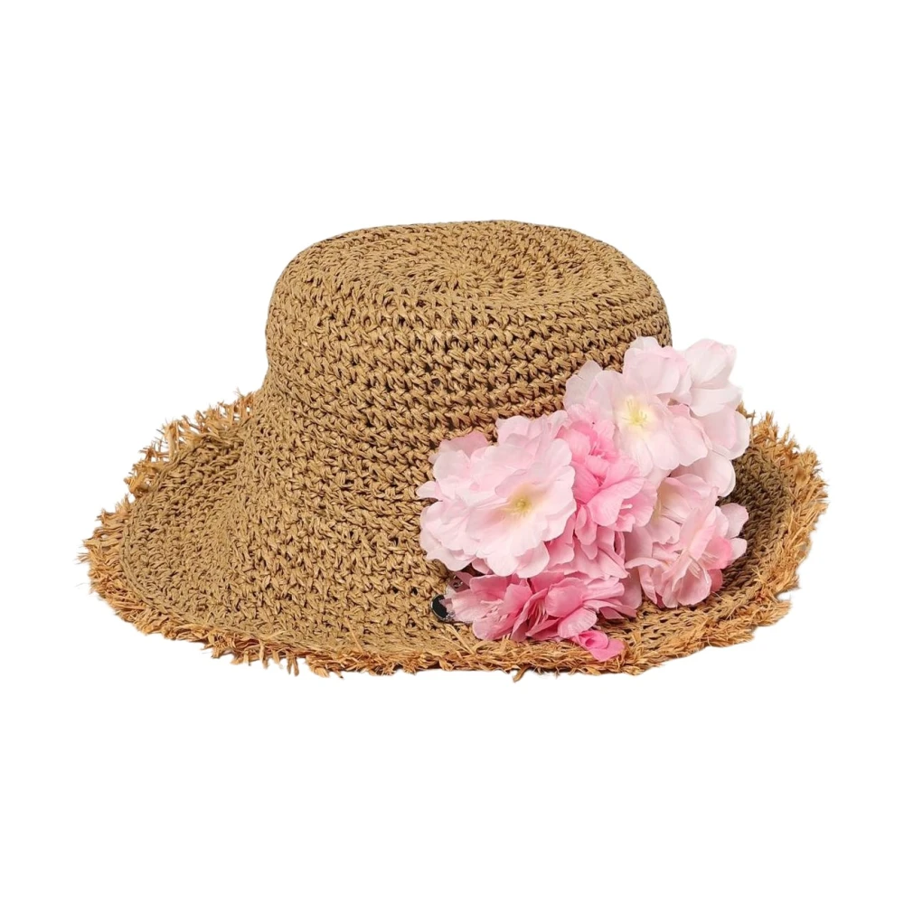 Monnalisa Girls Beige Chic Kids Embellished Hat