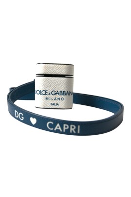 white-blue-calf-leather-logo-print-strap-airpods-case