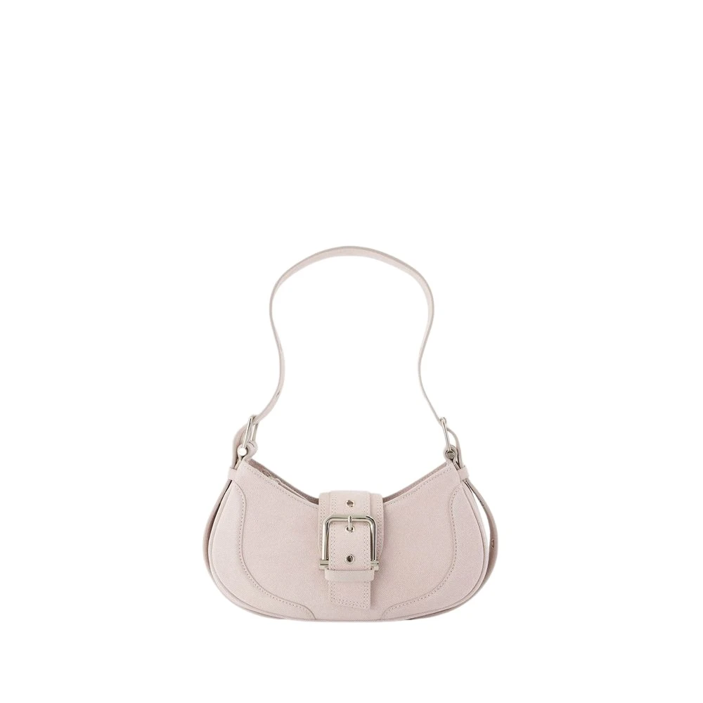 Osoi Women's Pink Leather Shoulder Bag With Magnetic Clasp