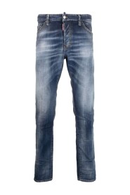 Zerrissene Slim-Fit Stonewashed Jeans