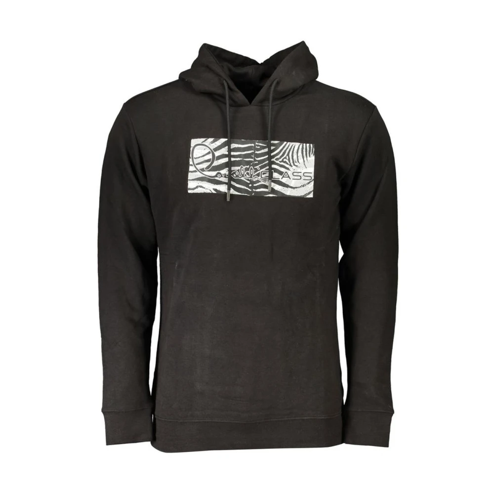 Cavalli Class Zebra Print Hoodie Sweatshirt - Male - Hoodies - Black - 3XL - Sweatshirts & Hoodies