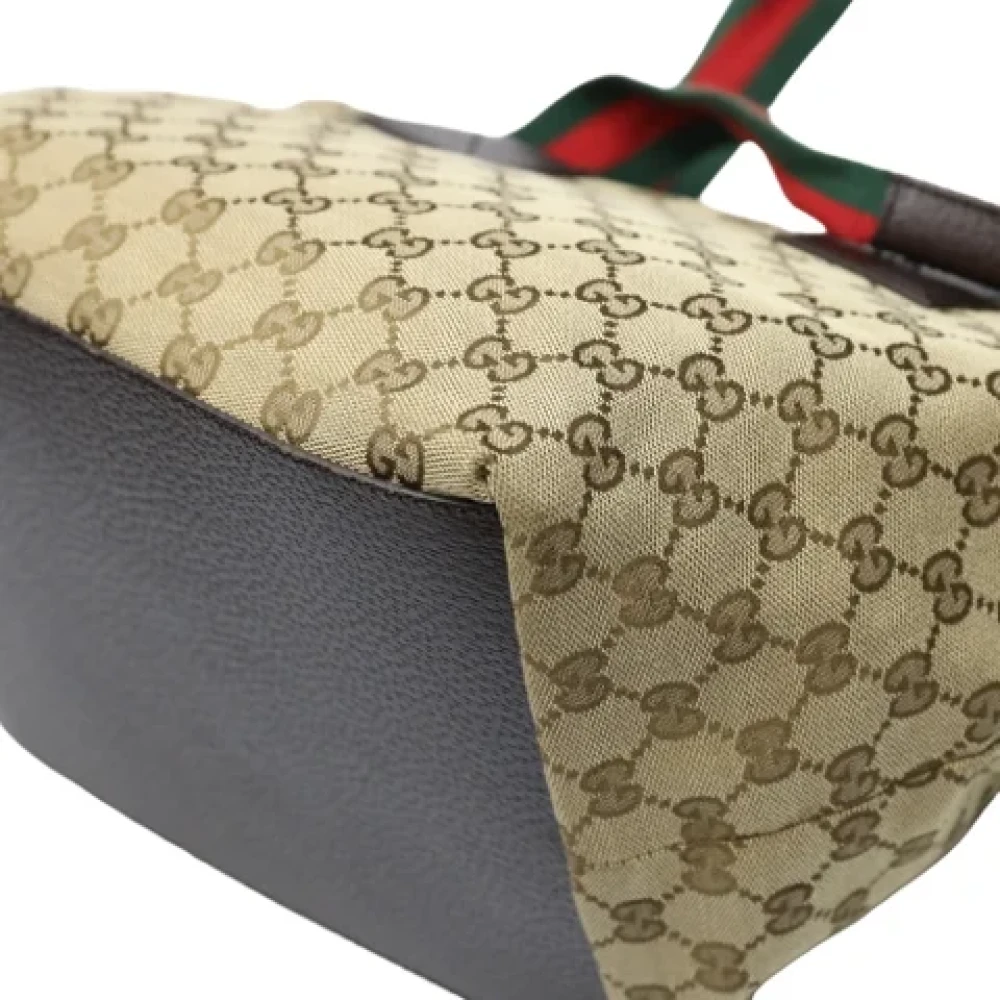 Gucci Vintage Pre-owned Fabric gucci-bags Beige Dames