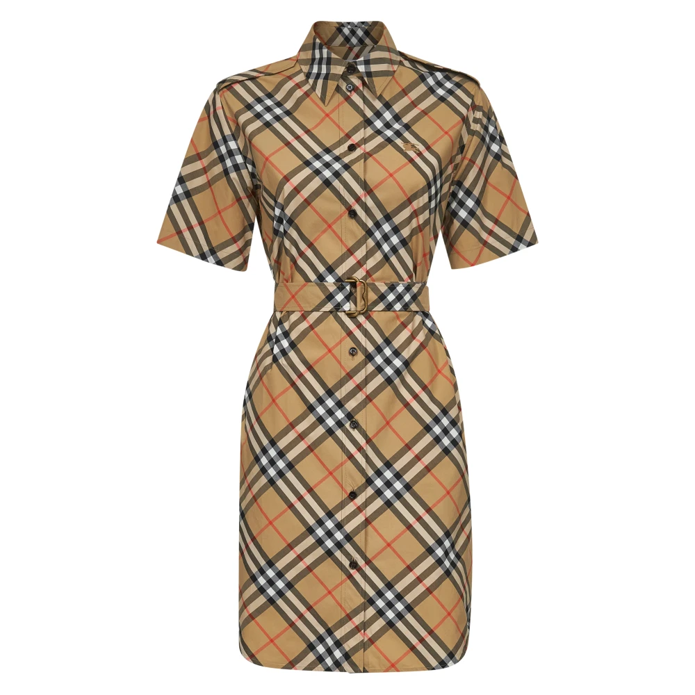 Burberry Women's Beige Equestrian Knight Design Dress