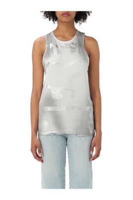 metallic-sleeveless-top