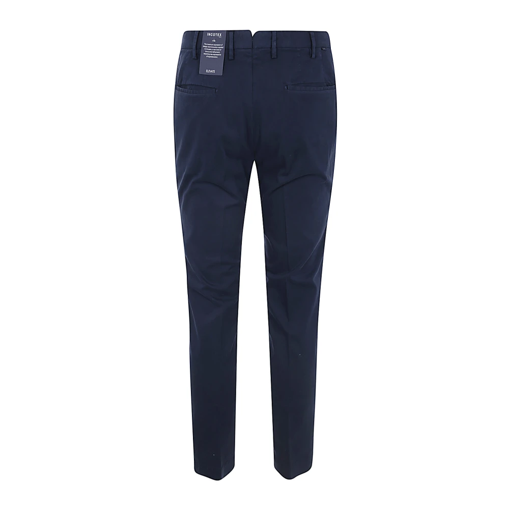 Incotex Slim Fit Casual Broek Blue Heren