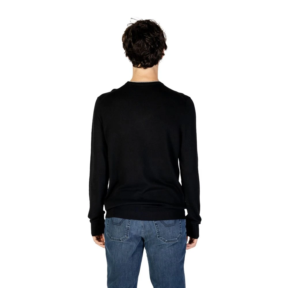 U.s. Polo Assn. Zwarte Viscose Gebreide Trui Black Heren