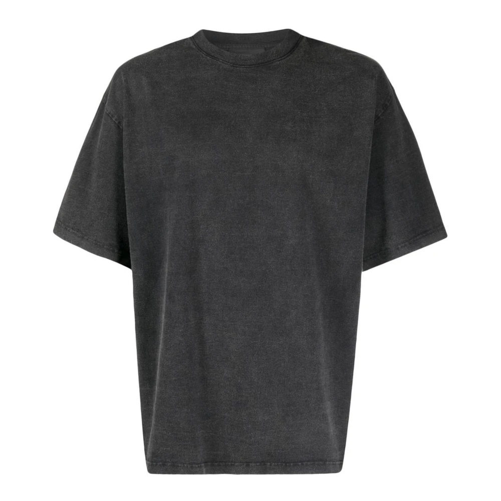 Axel Arigato Grijze Katoenen T-shirt met Geborduurde Achterletters Gray Heren