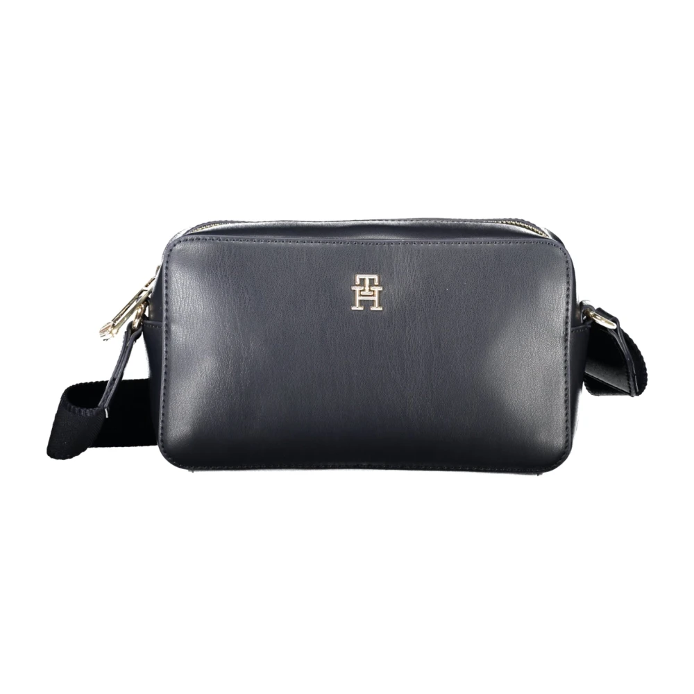 Tommy Hilfiger Blauwe Dames Schoudertas met Rits Blue Dames