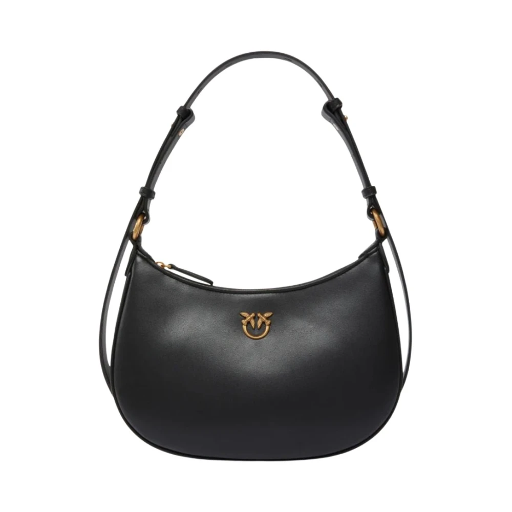 Pinko Mini Love Bag Half Moon - Female - Shoulder Bags - Black - One Size - Bags