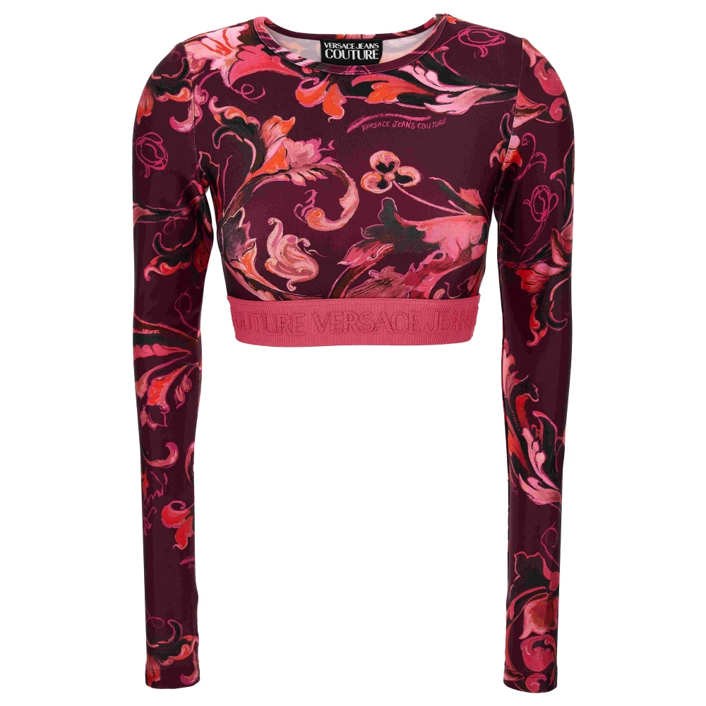 Versace Femme Violet Tops, Taille: 34 Fr T-Shirts Et Polos