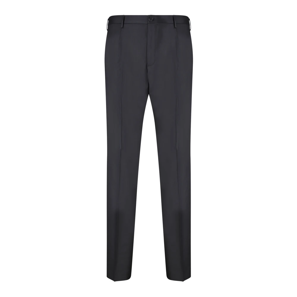 Incotex Men's Black Suit Trousers, Xl, Wool Trousers