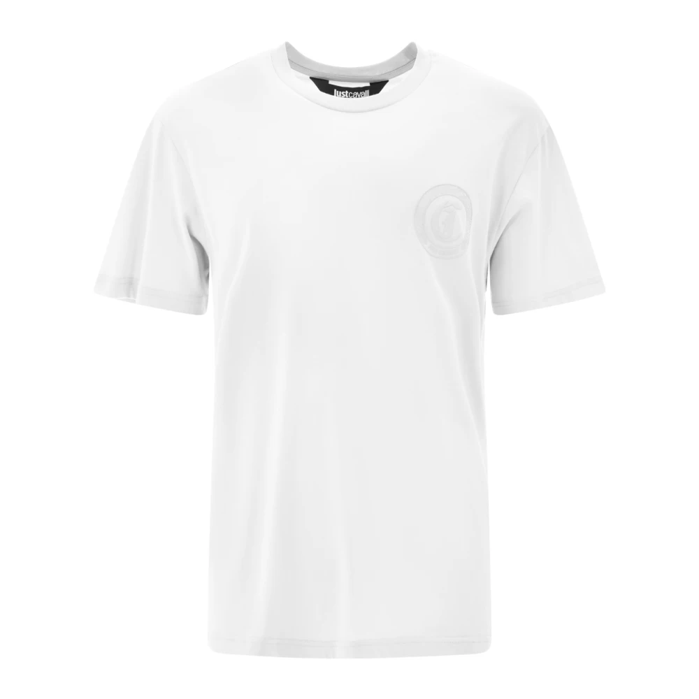 Just Cavalli White T-Shirts, Male, S, T-Shirts And Polos