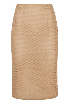 Cotton Mesh Skirt
