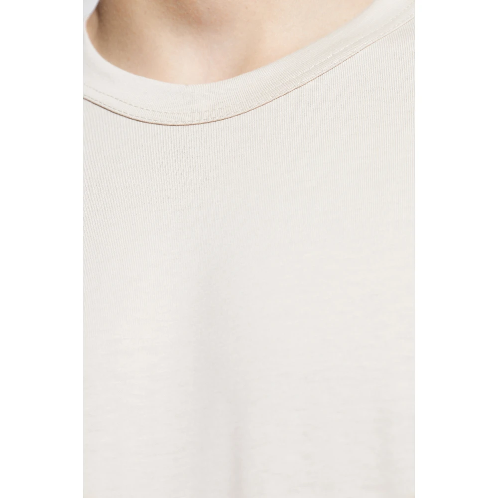 Comme des Garçons T-shirt met bedrukt logo Beige Heren