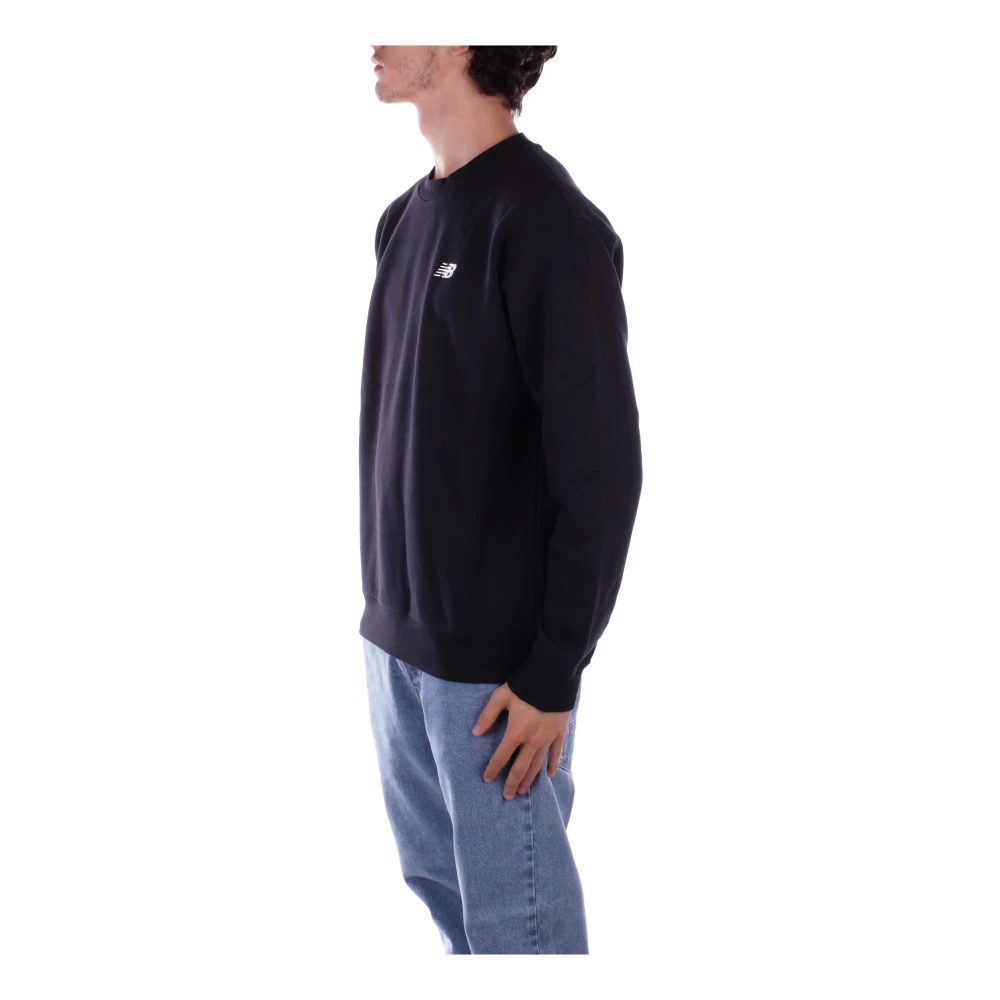 New Balance Zwart Logo Voorkant Sweater Black Heren