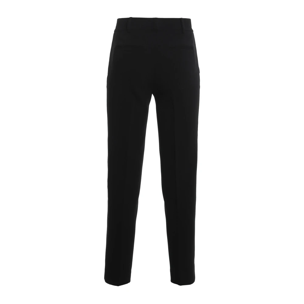 Michael Kors Zwarte Crepe Pantalone met Rits Black Dames