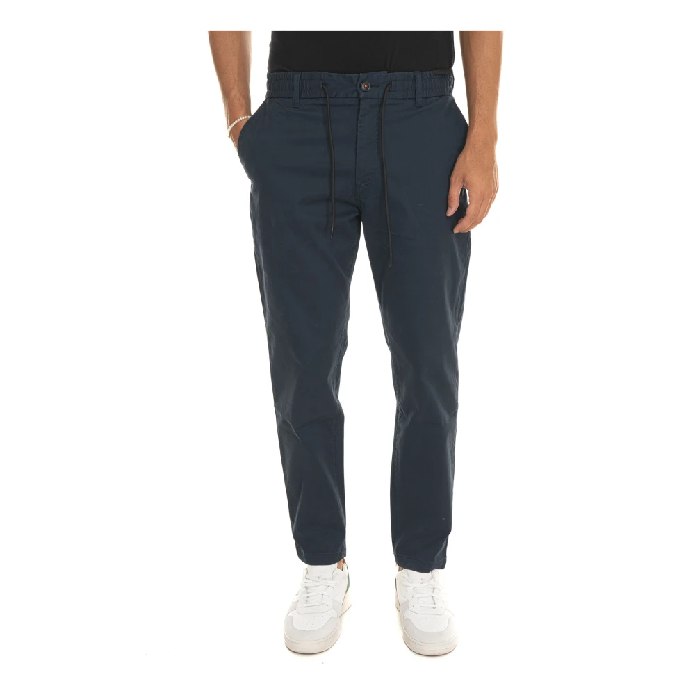 Boss Elegante Broek Blue Heren