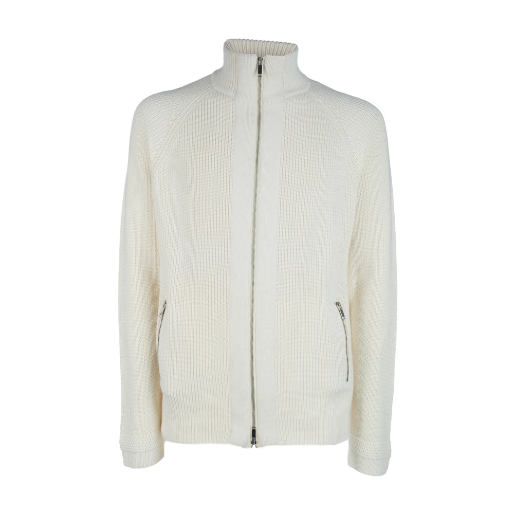 Daniele Fiesoli Stijlvolle Gebreide Collectie White Heren