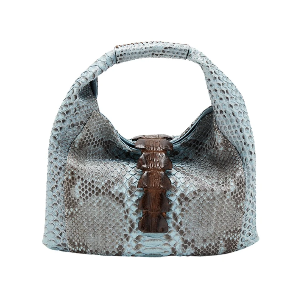 Biagini Mini Avio Handtas in Python en Krokodillenleer Multicolor Dames