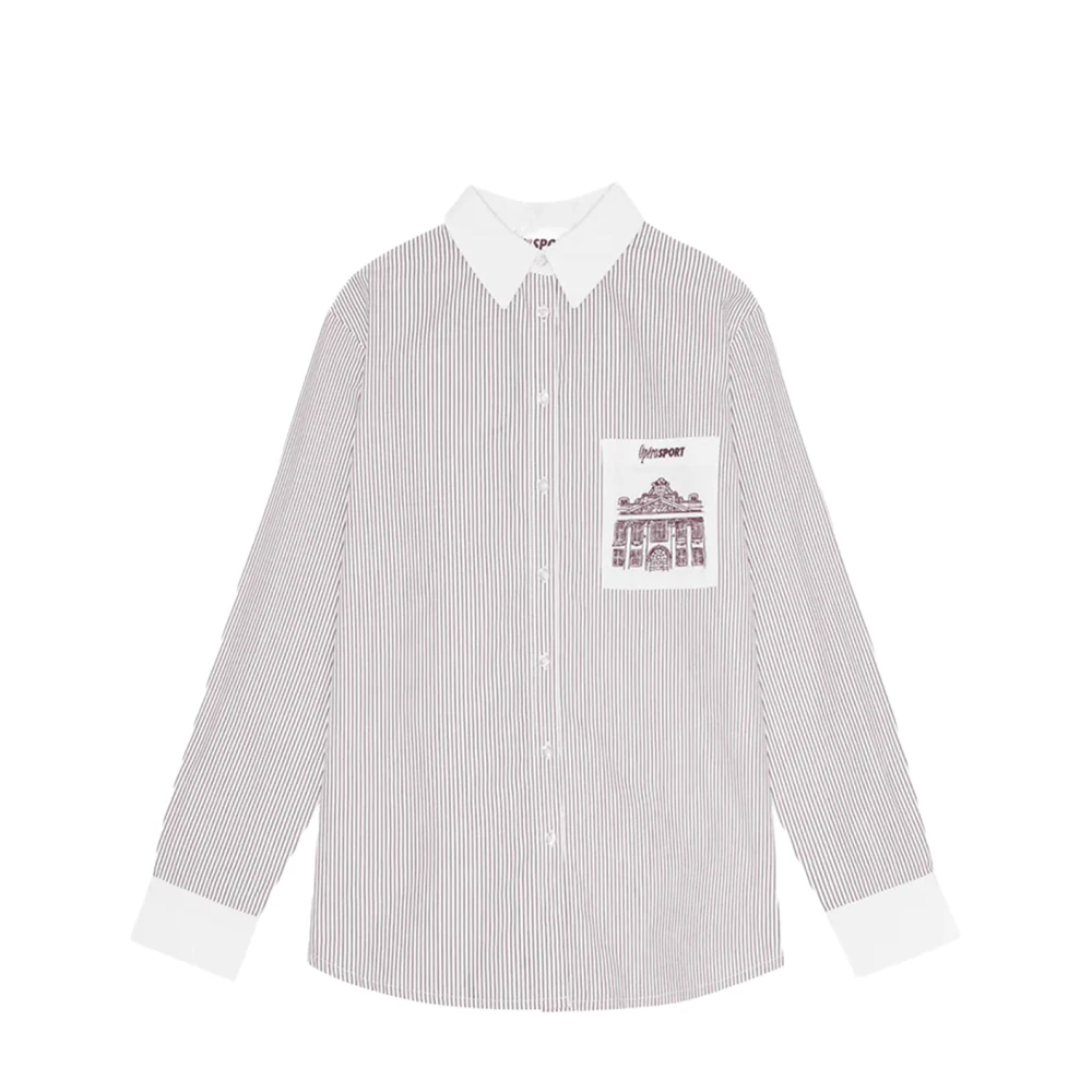 Opéra Sport Katoenen Unisex Shirt Parijse Stijl White Dames
