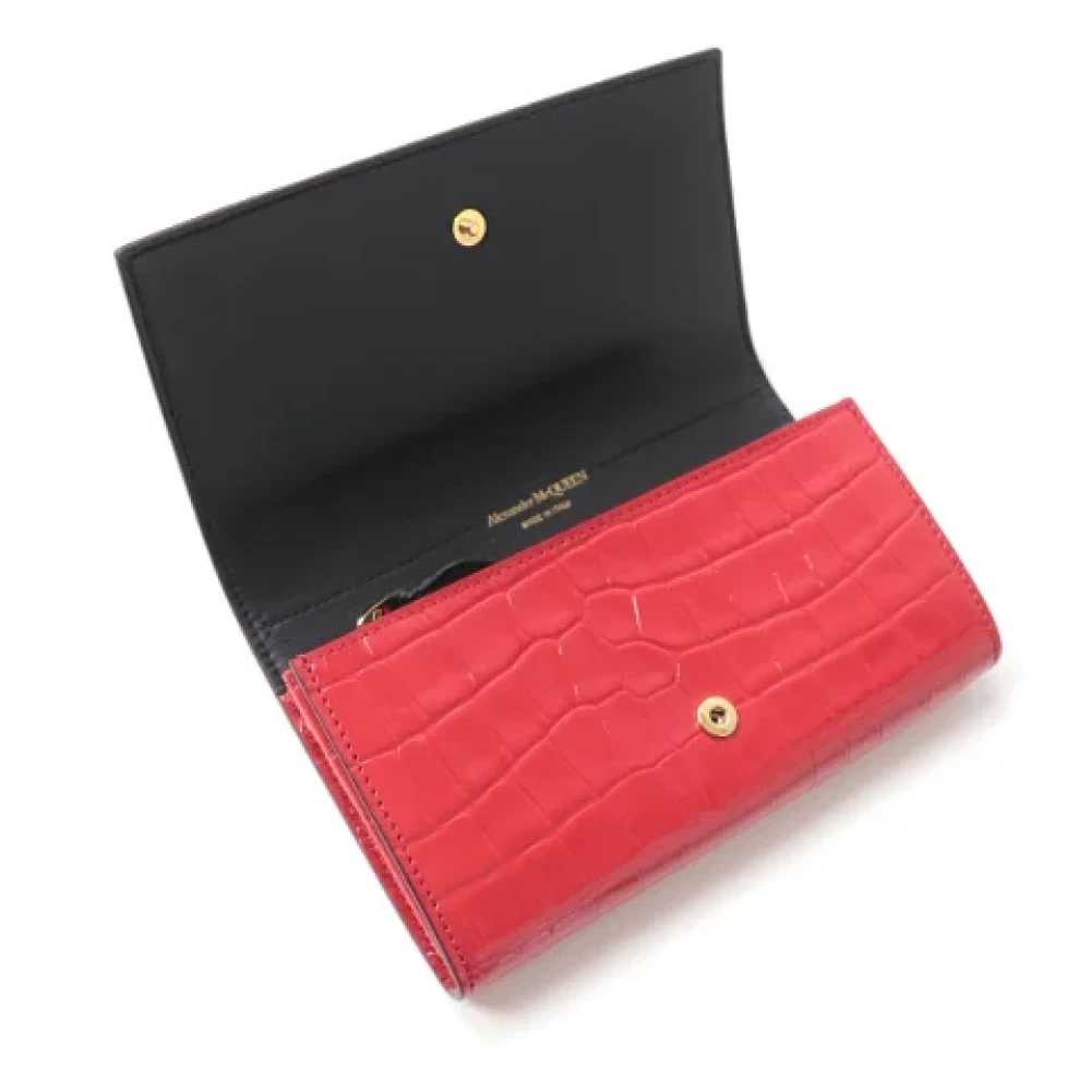 Alexander McQueen Pre-owned Fabric wallets Pink Dames