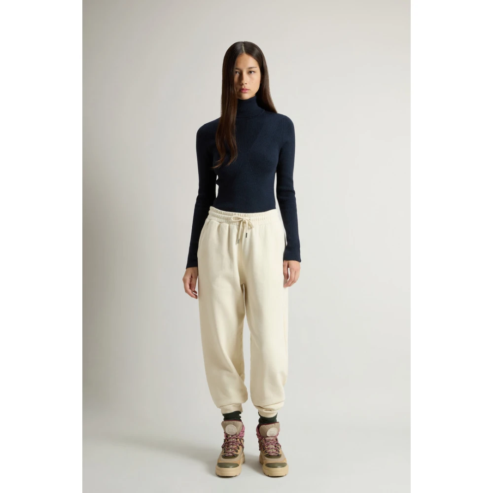 Woolrich Gezellige katoenen loungebroek Beige Dames
