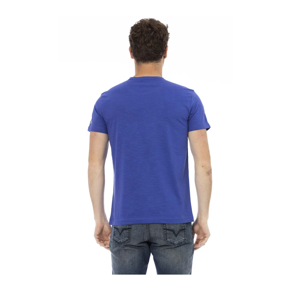 Trussardi Casual T-shirt met ronde hals Blue Heren