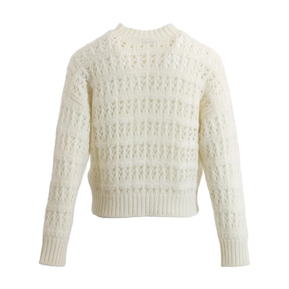 PESERICO Ronde Hals Gebreide Trui Beige Dames