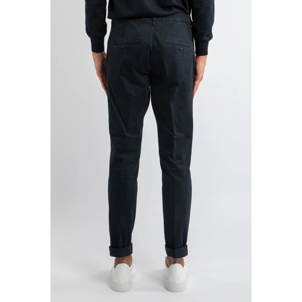 Dondup Blauwe Slim Fit Broek Up235Gse043Ptd890 Blue Heren