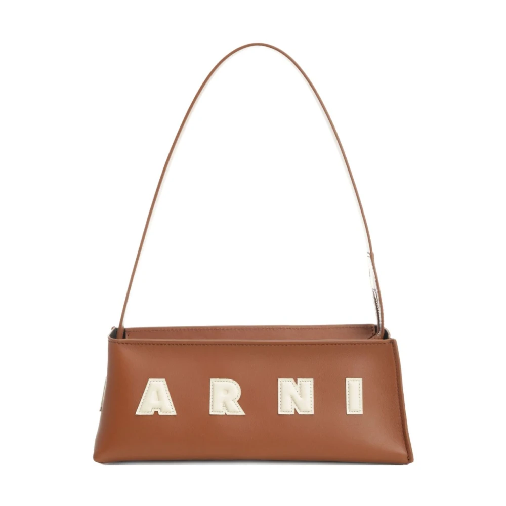 Marni Mujer Marrón - Bolso De Hombro De Cuero - Bags - One Size