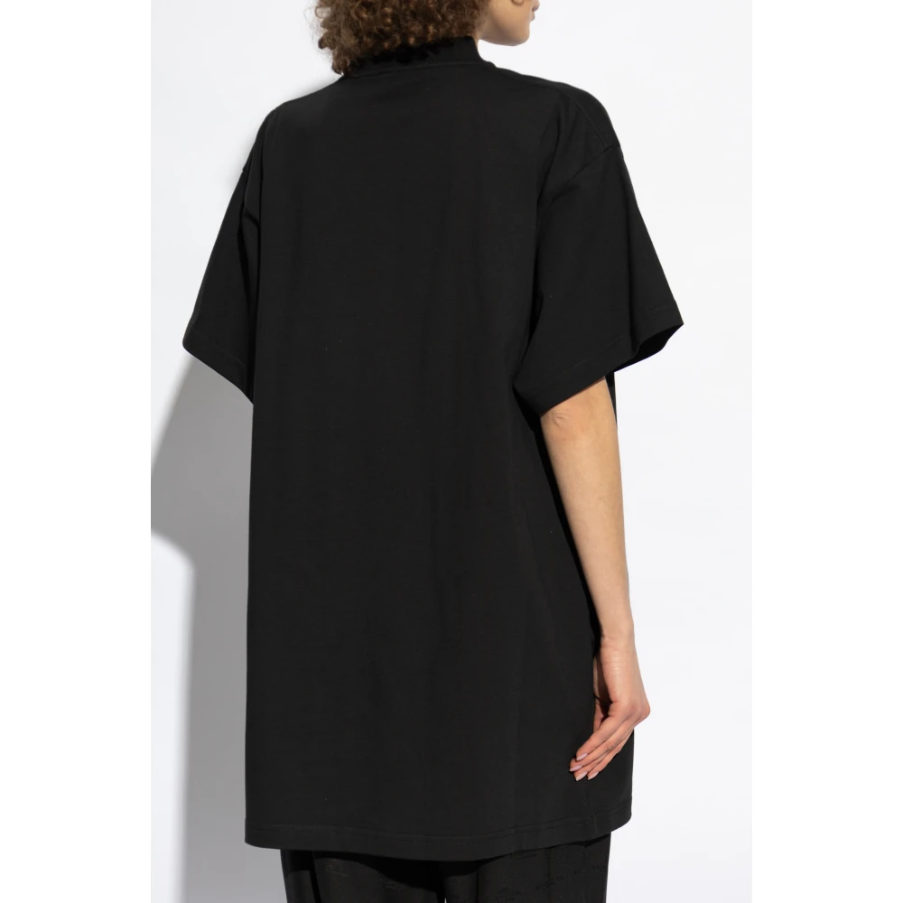 Balenciaga T-shirt met logo Black Dames