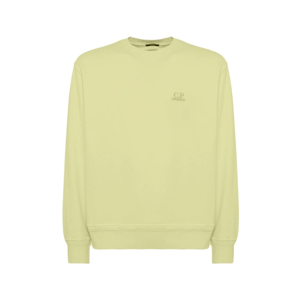 C.P. Company Diagonal Fleece Logo Sweatshirt Green Heren