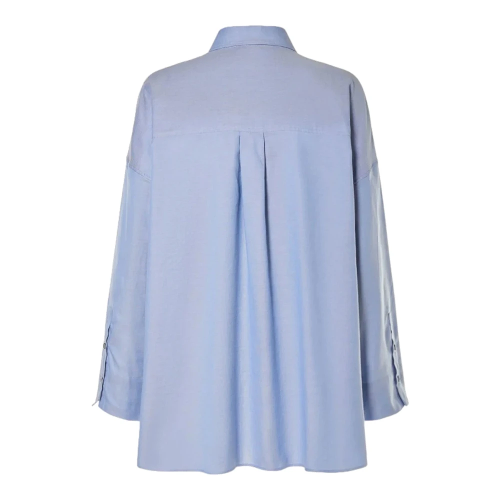 Max Mara Blauwe Lodola Overhemd Blue Dames