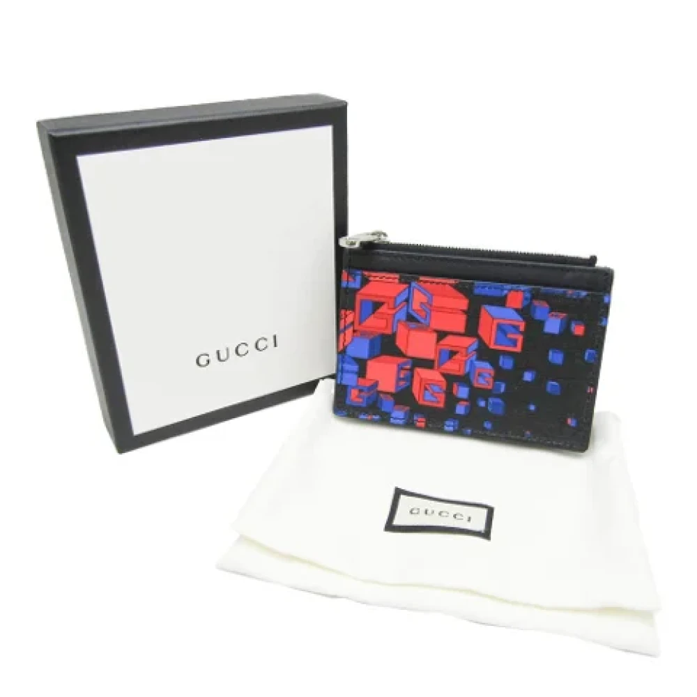 Gucci Vintage Pre-owned Leather wallets Black Dames