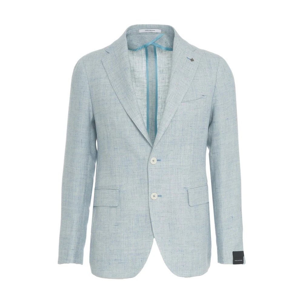 Tagliatore Herenkleding Blazer Blauw Ss25 Blue Heren