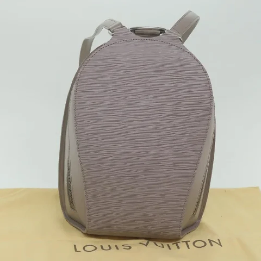Louis Vuitton Vintage Pre-owned Leather backpacks Purple Dames