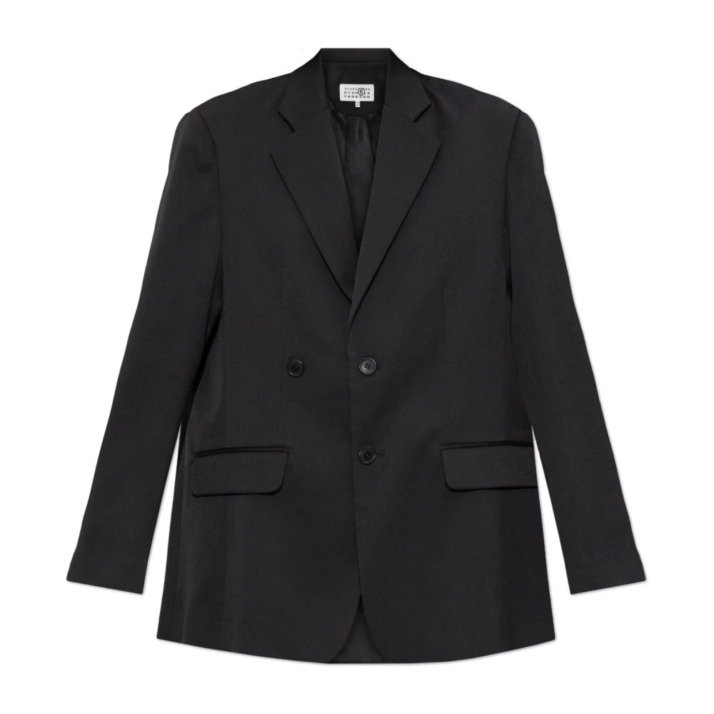 MM6 Maison Margiela Double-breasted blazer Black Dames