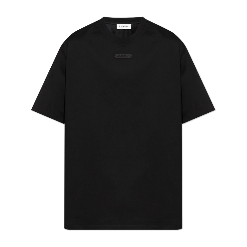 Lanvin T-shirt med logotyp Black, Herr