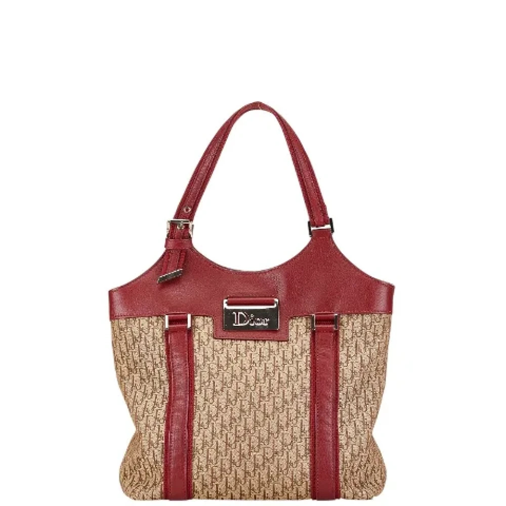 Dior Vintage Pre-owned Canvas totes Beige Dames
