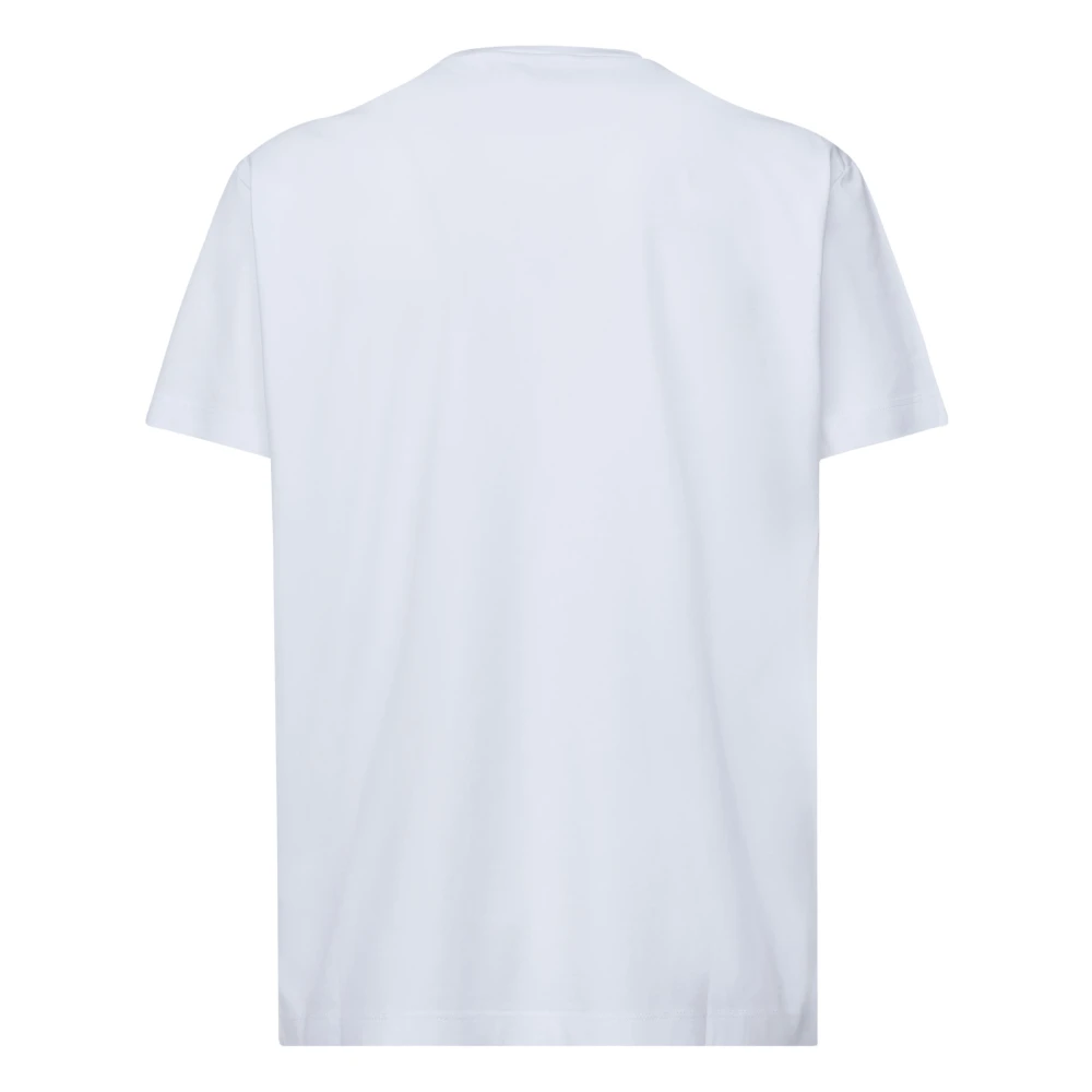 Dsquared2 Logo Print White T-shirt Polo White Heren