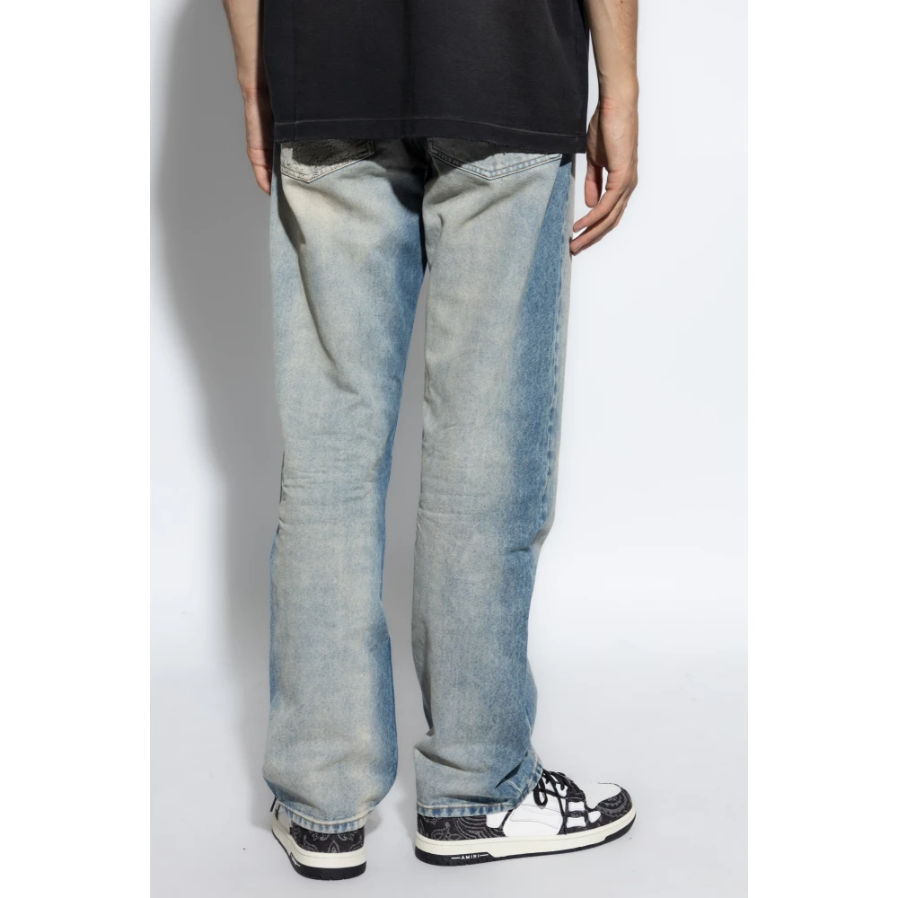 Amiri Jeans met Vintage-effect Blue Heren