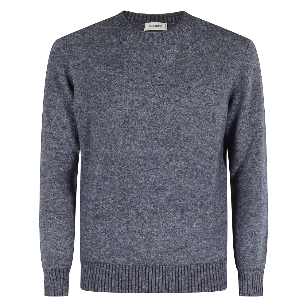 Kangra Men's Blue Basic Crewneck Jumper