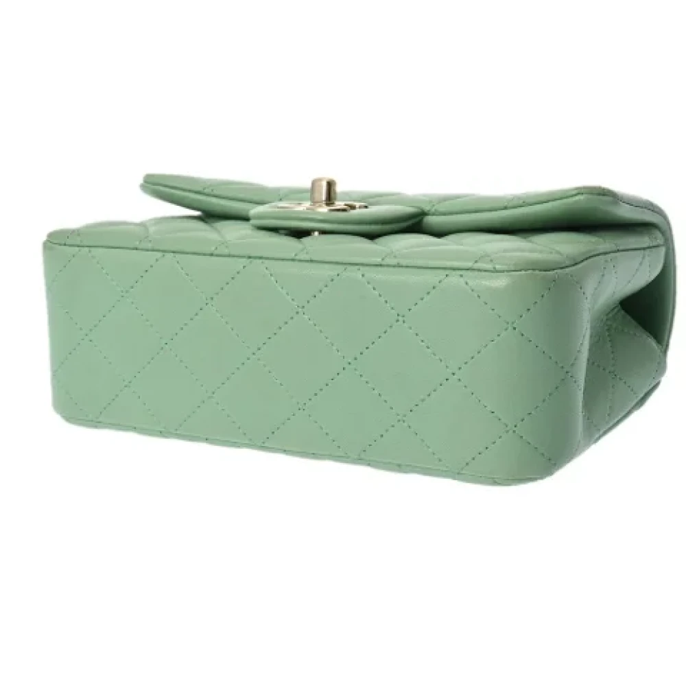 Chanel Vintage Pre-owned Leather chanel-bags Green Dames