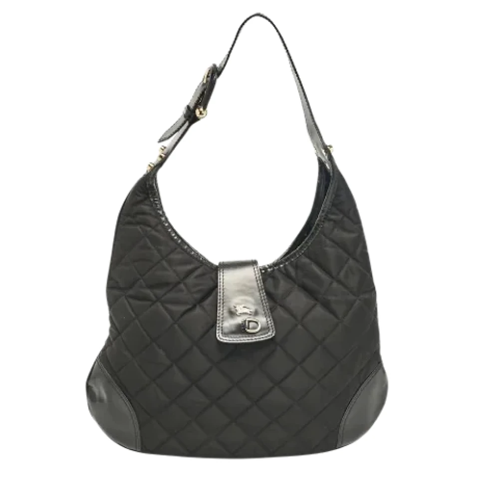 Burberry Vintage Pre-owned Leather handbags Black Dames