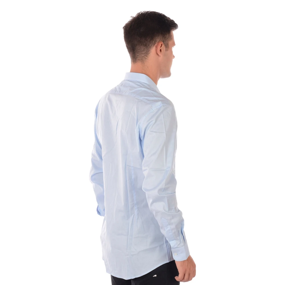 Daniele Alessandrini Basis V-Hals Shirt Blue Heren