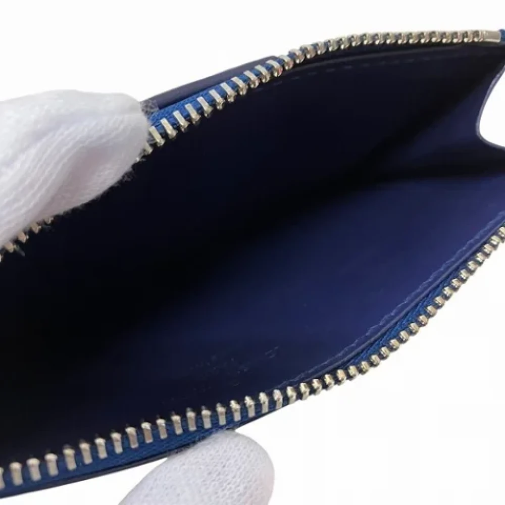 Louis Vuitton Vintage Pre-owned Leather wallets Blue Dames