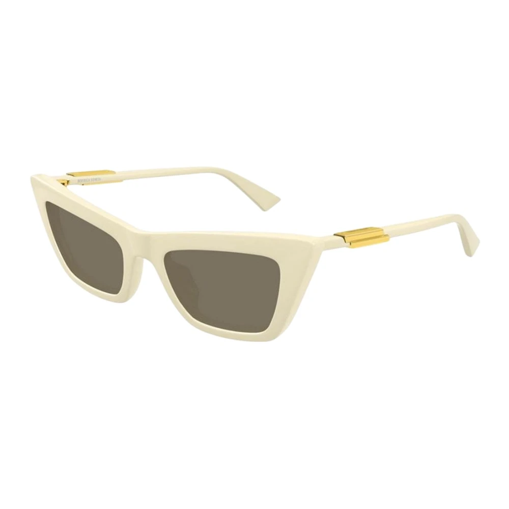 Bottega Veneta Women's Beige Sunglasses, 53 Mm, Cat-Eye Sunglasses